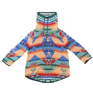 Vintage Ralph Lauren Chaps Sweater Large Cowl Neck Navajo Aztec Sweater 90's Med
